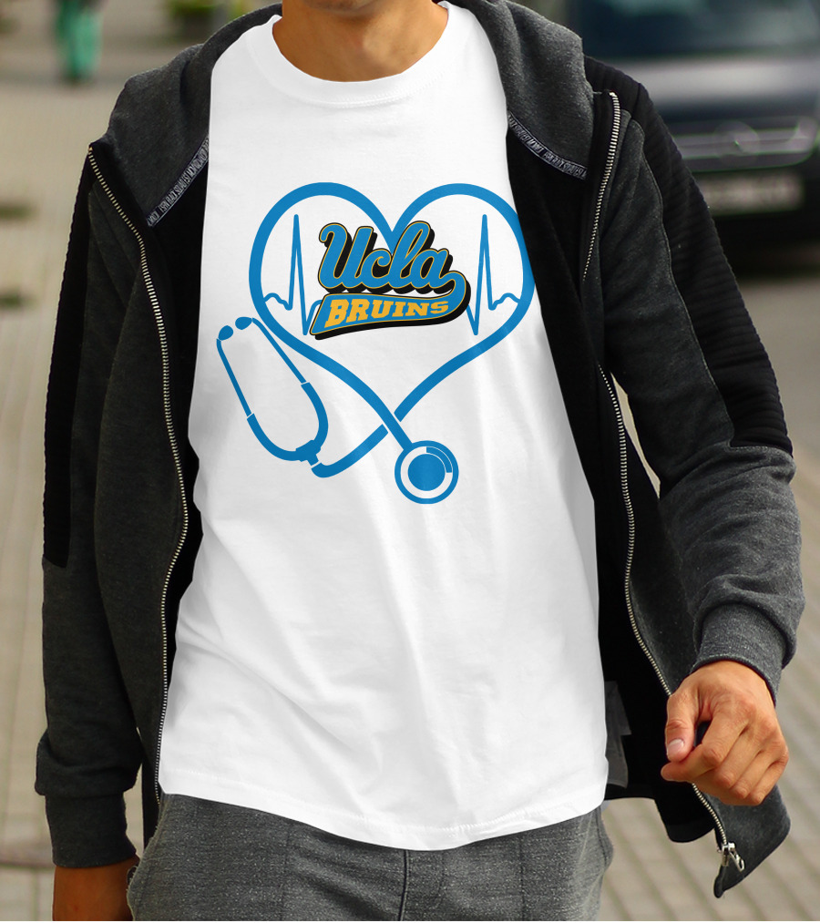 Ucla Bruins Nurse Heartbeat Stethoscope T-Shirt