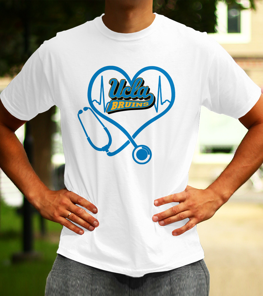 Ucla Bruins Nurse Heartbeat Stethoscope T-Shirt