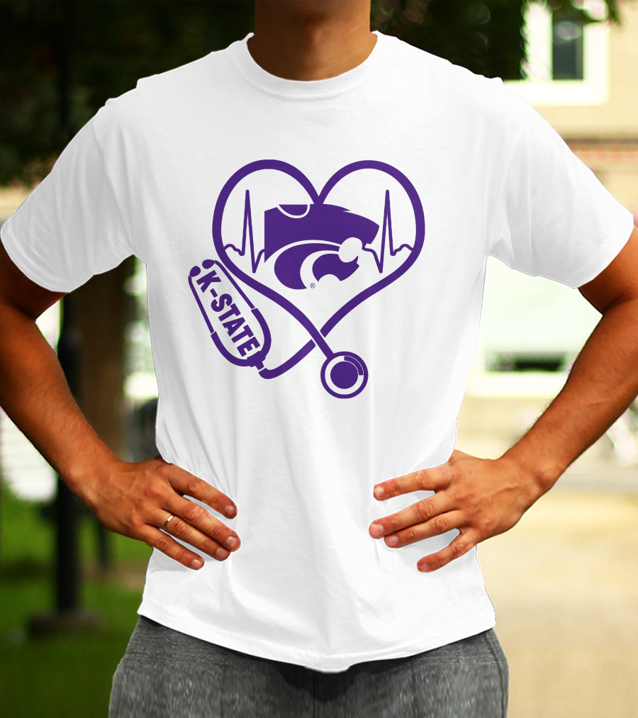 K-State Nurse Heartbeat Wildcats T-Shirt