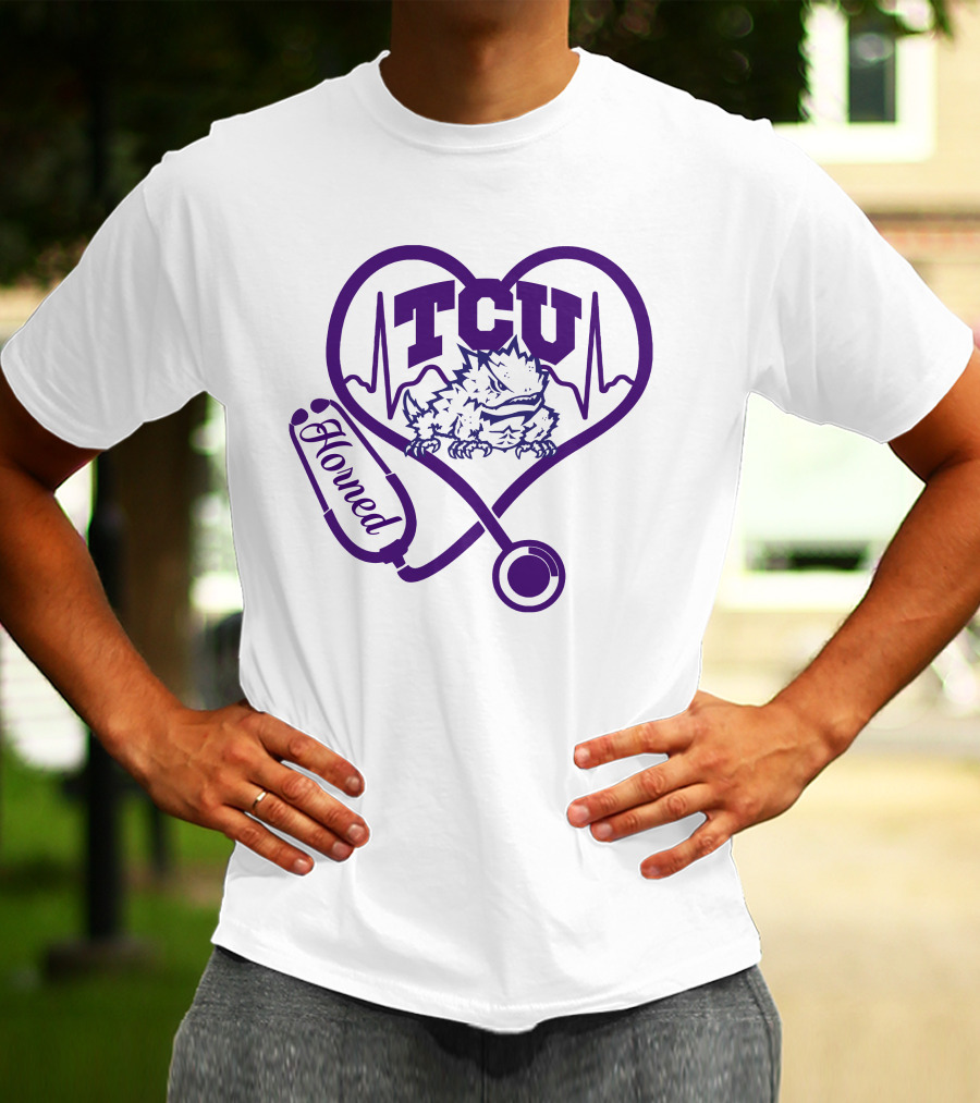 TCU Horned Frogs Nurse Heartbeat Love T-Shirt
