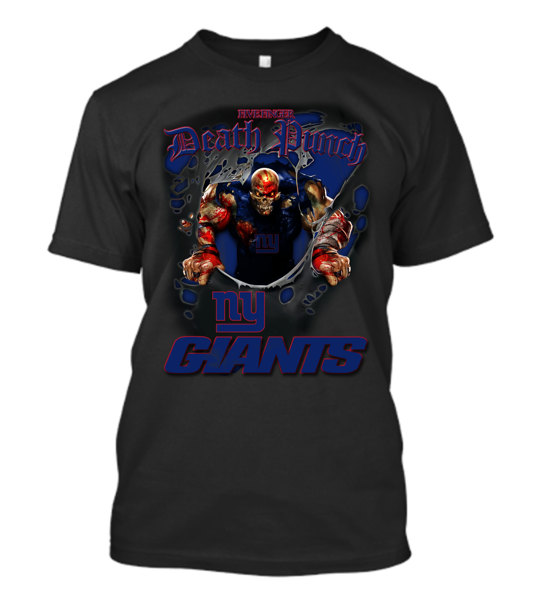 Harley Davidson Avenger Death Punch New York Giants Nfl Biker T-Shirt