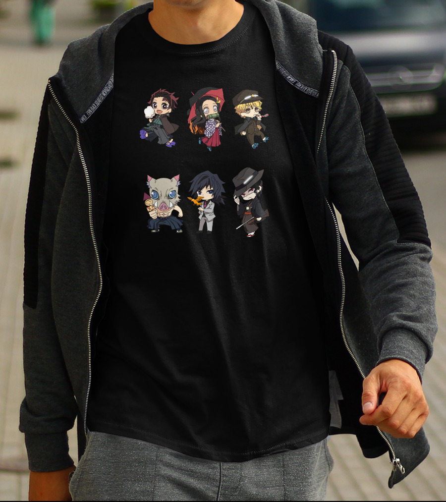 Chibi Demon Slayer Characters Collection T-Shirt