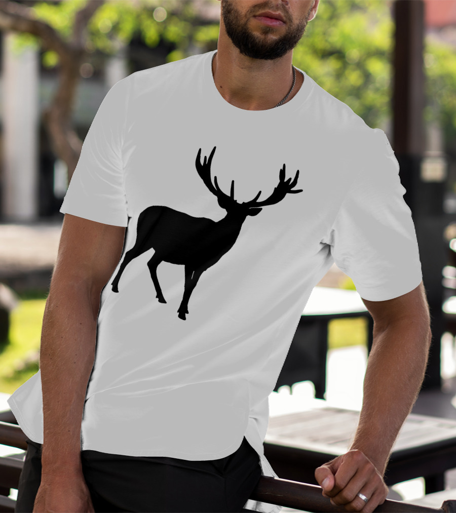 Silhouette Stag Deer Wildlife Nature T-Shirt