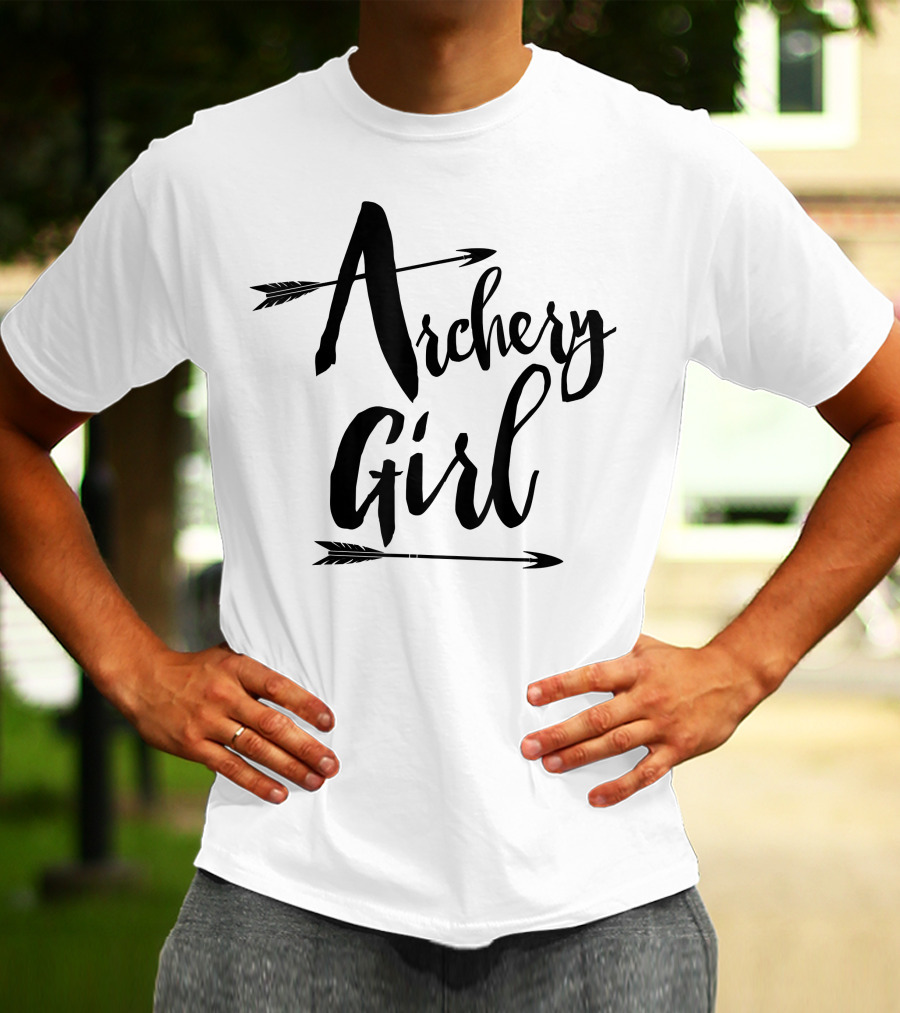 Archery Girl Women Teen Cute Arrows Stylish T-Shirt