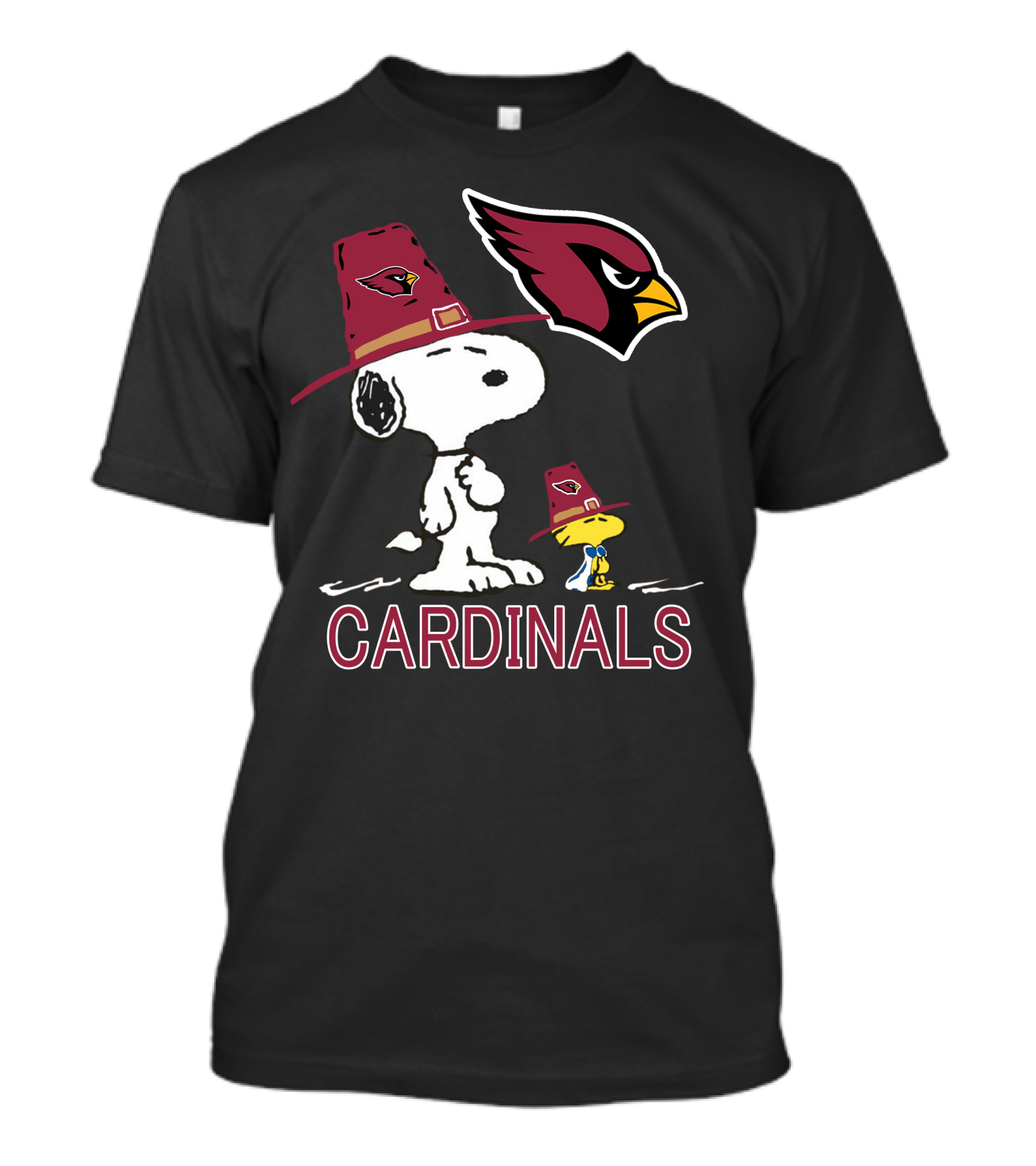 Cardinals Snoopy Woodstock Arizona Cardinals T-Shirt