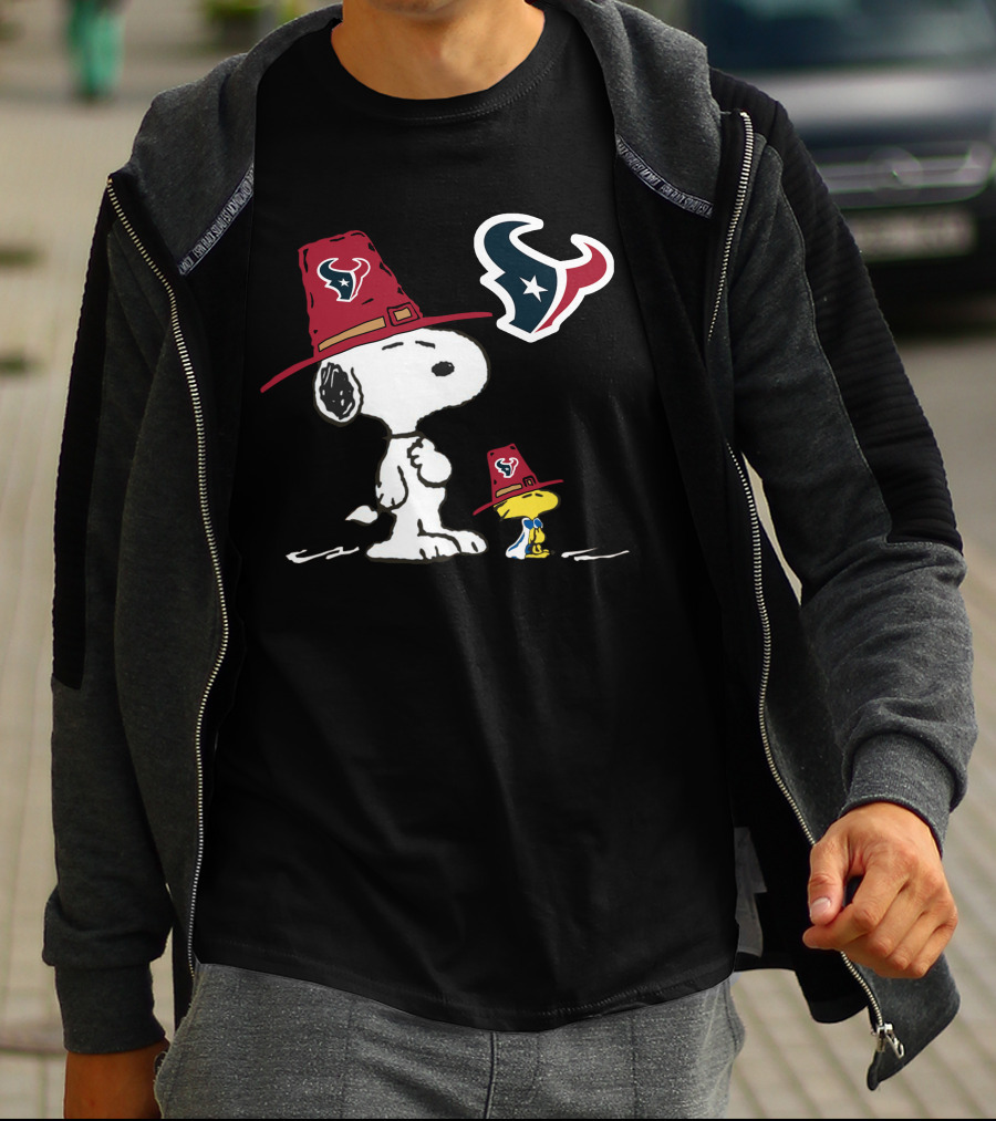 Texans Snoopy Woodstock Houston Texans T-Shirt