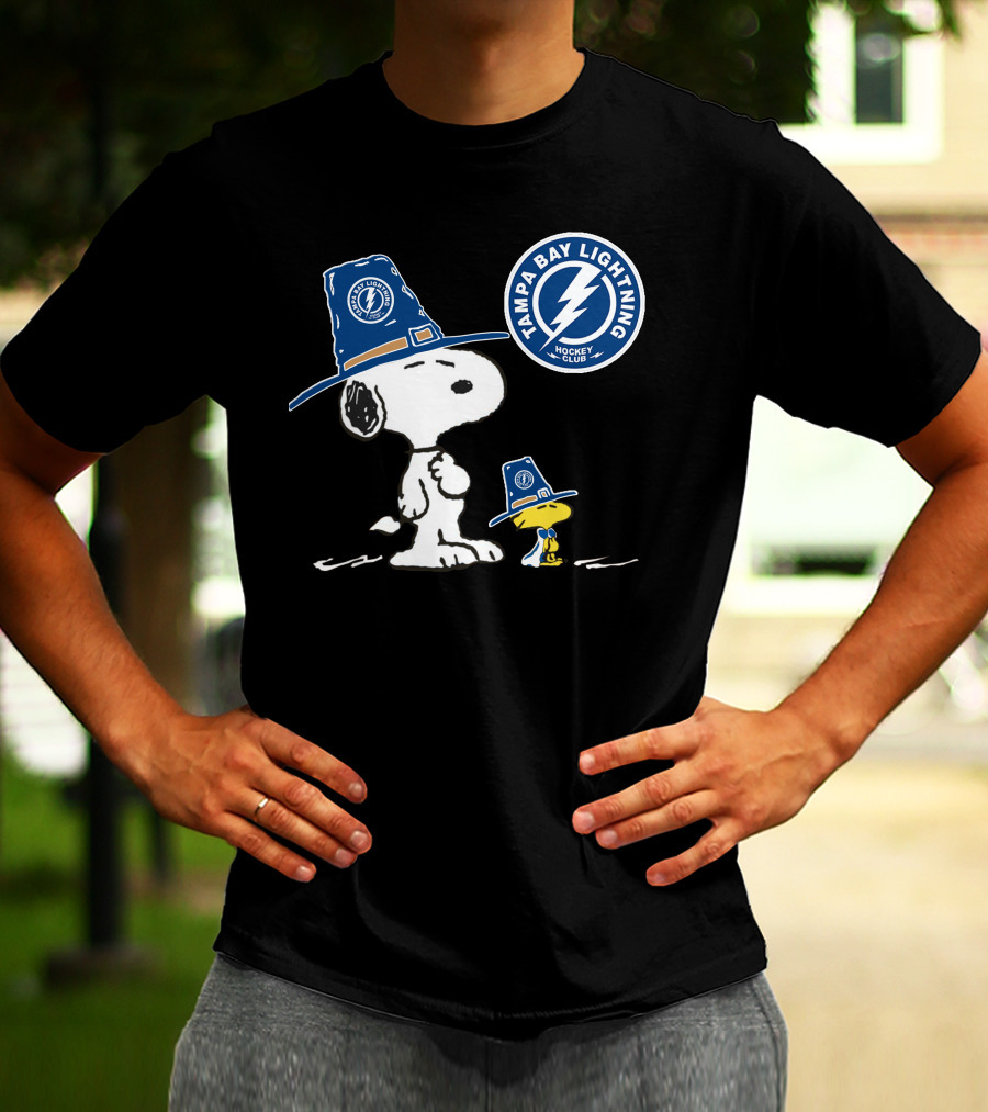 Tampa Bay Lightning Snoopy Hockey Club T-Shirt