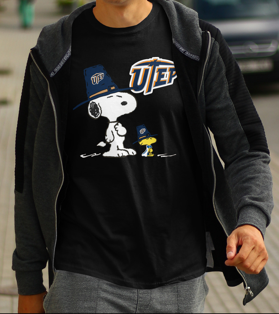 UTEP Miners Snoopy Woodstock T-Shirt