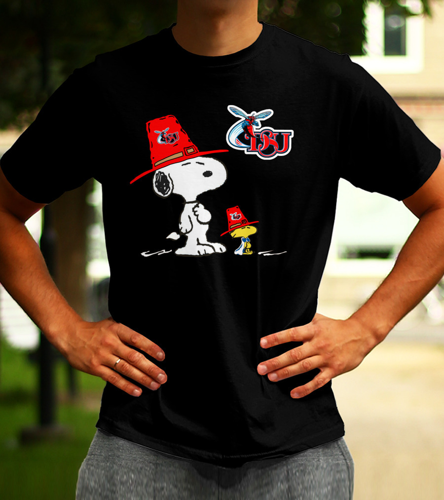 Delaware State DSU Snoopy Woodstock Hornets T-Shirt
