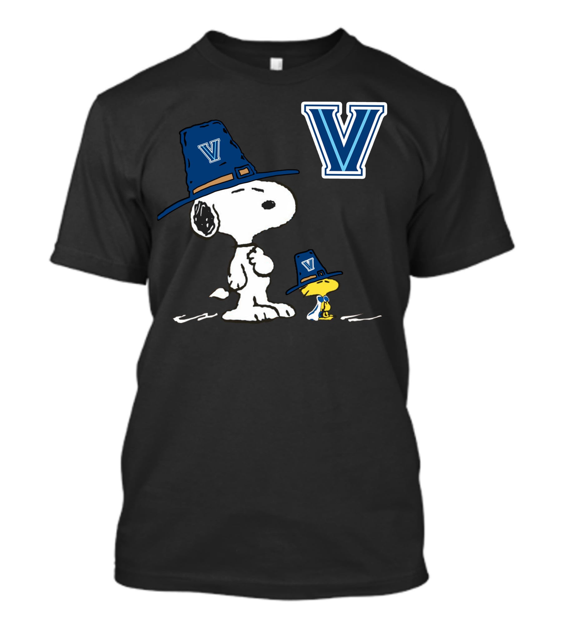 Villanova Snoopy Woodstock V Hat Peanuts T-Shirt