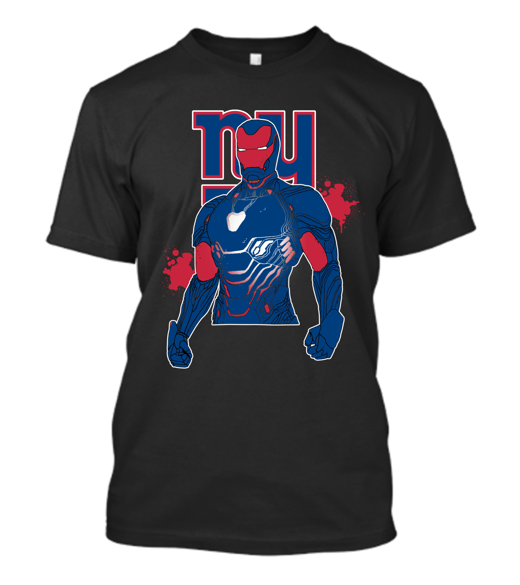 Iron Man Ny Giants Crossover T-Shirt
