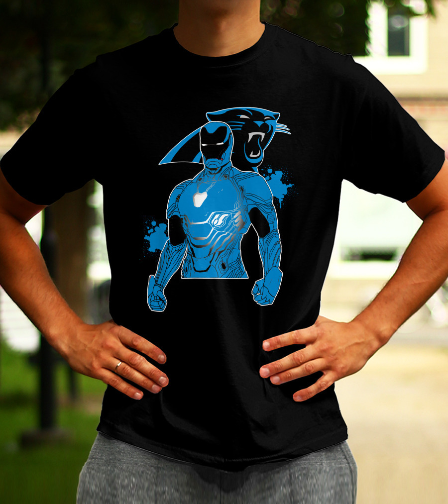 Iron Man Panther Fusion Artwork T-Shirt