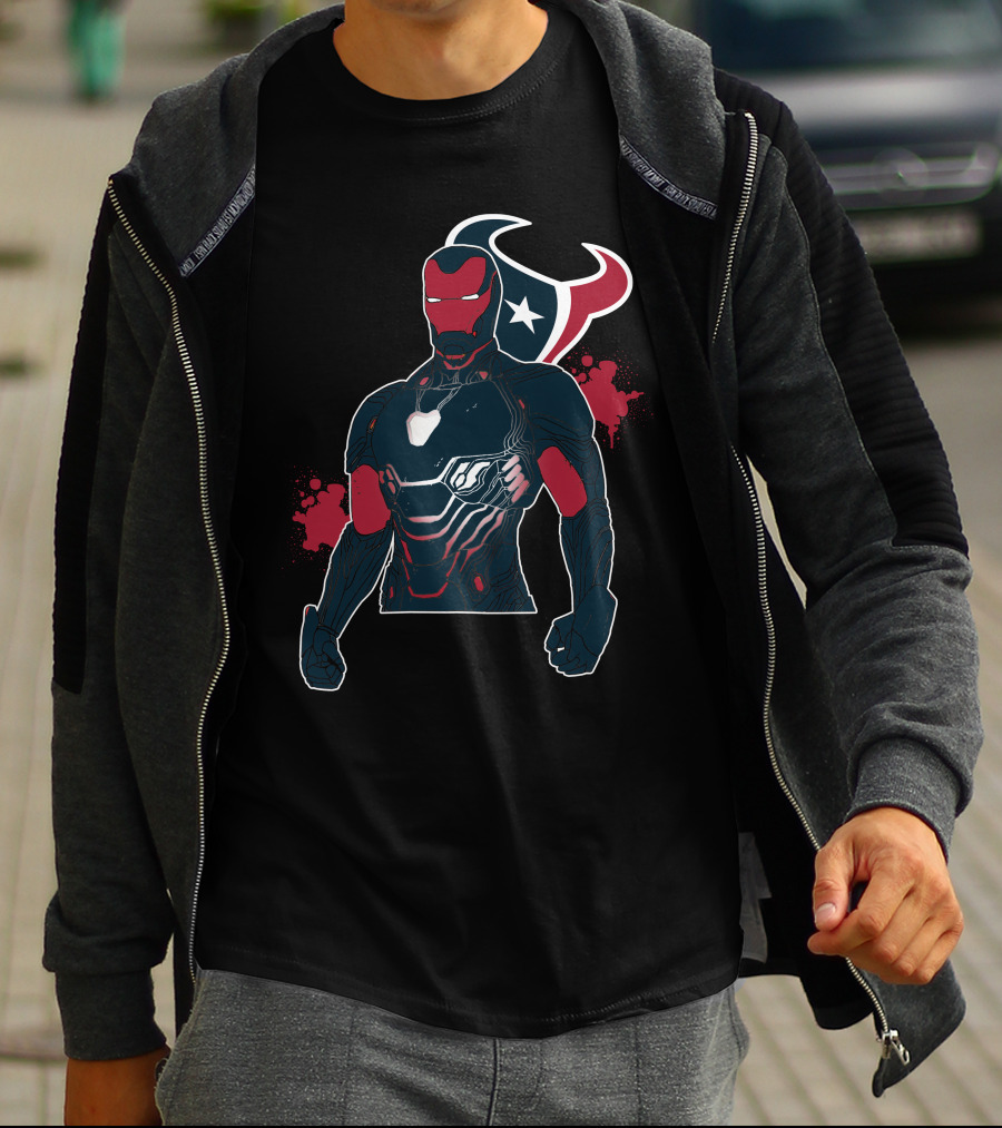 Iron Man Texans Mashup T-Shirt