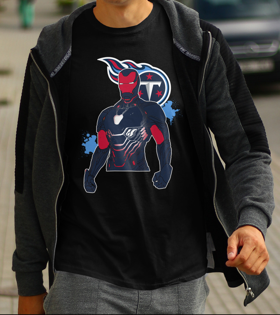 Iron Man Tennessee Titans Crossover T-Shirt