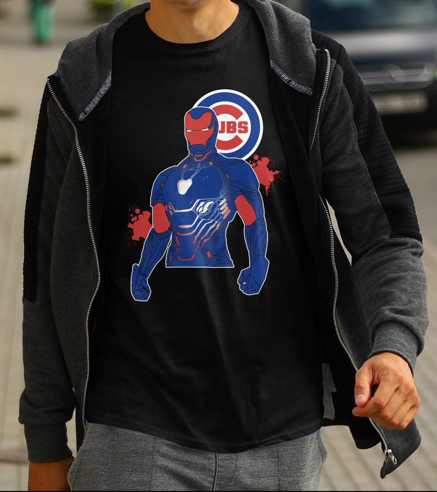 Iron Man Chicago Cubs Fusion T-Shirt