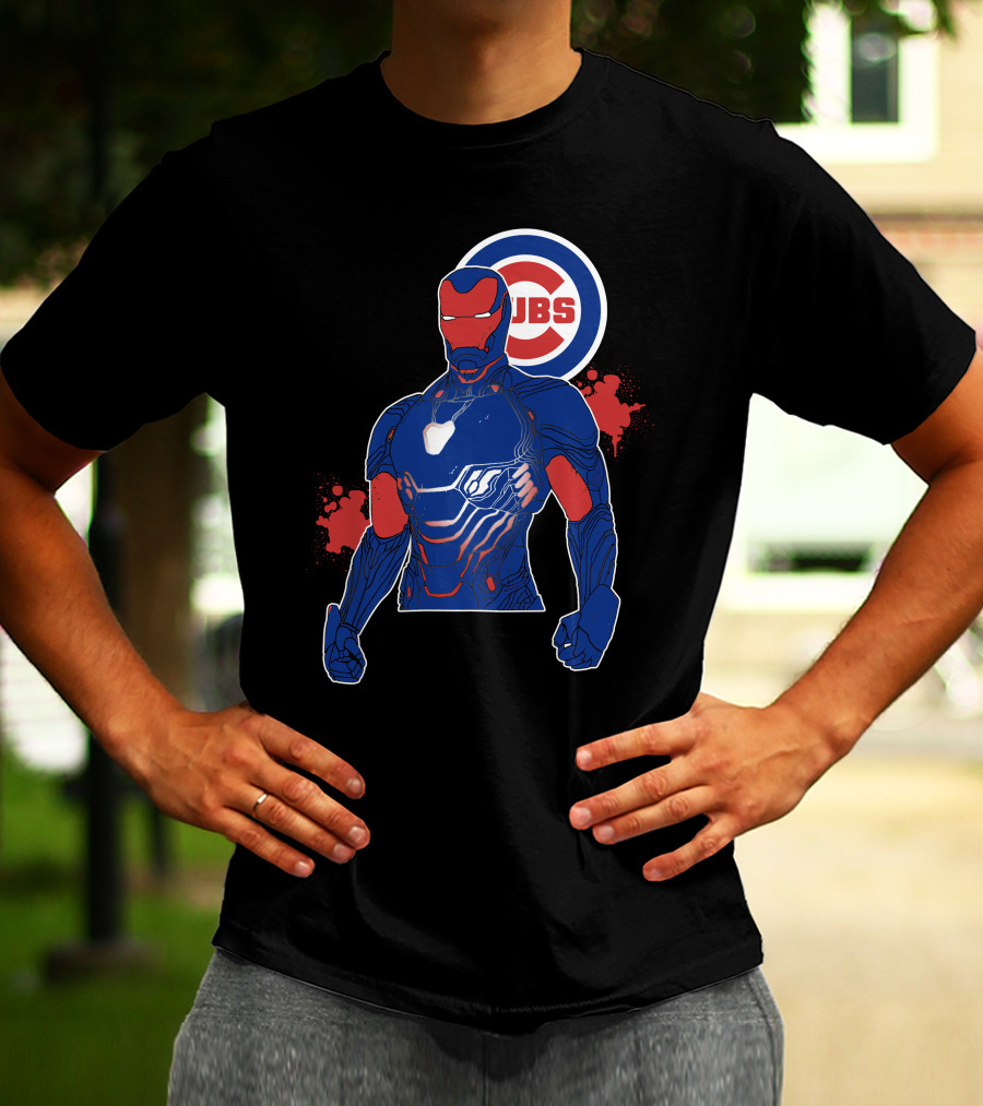 Iron Man Chicago Cubs Fusion T-Shirt