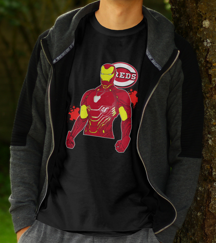 Iron Man Cincinnati Reds Collaboration T-Shirt