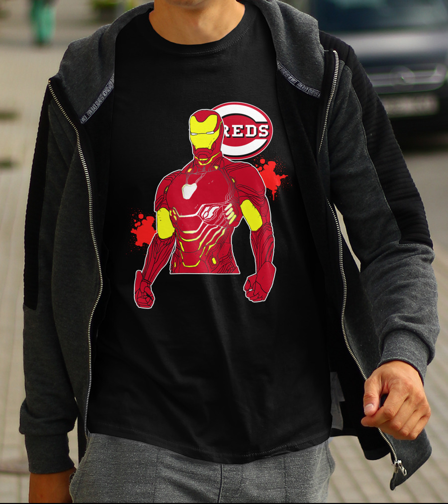 Iron Man Cincinnati Reds Collaboration T-Shirt