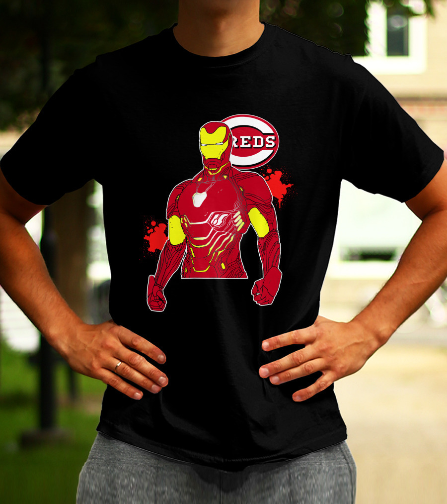 Iron Man Cincinnati Reds Collaboration T-Shirt