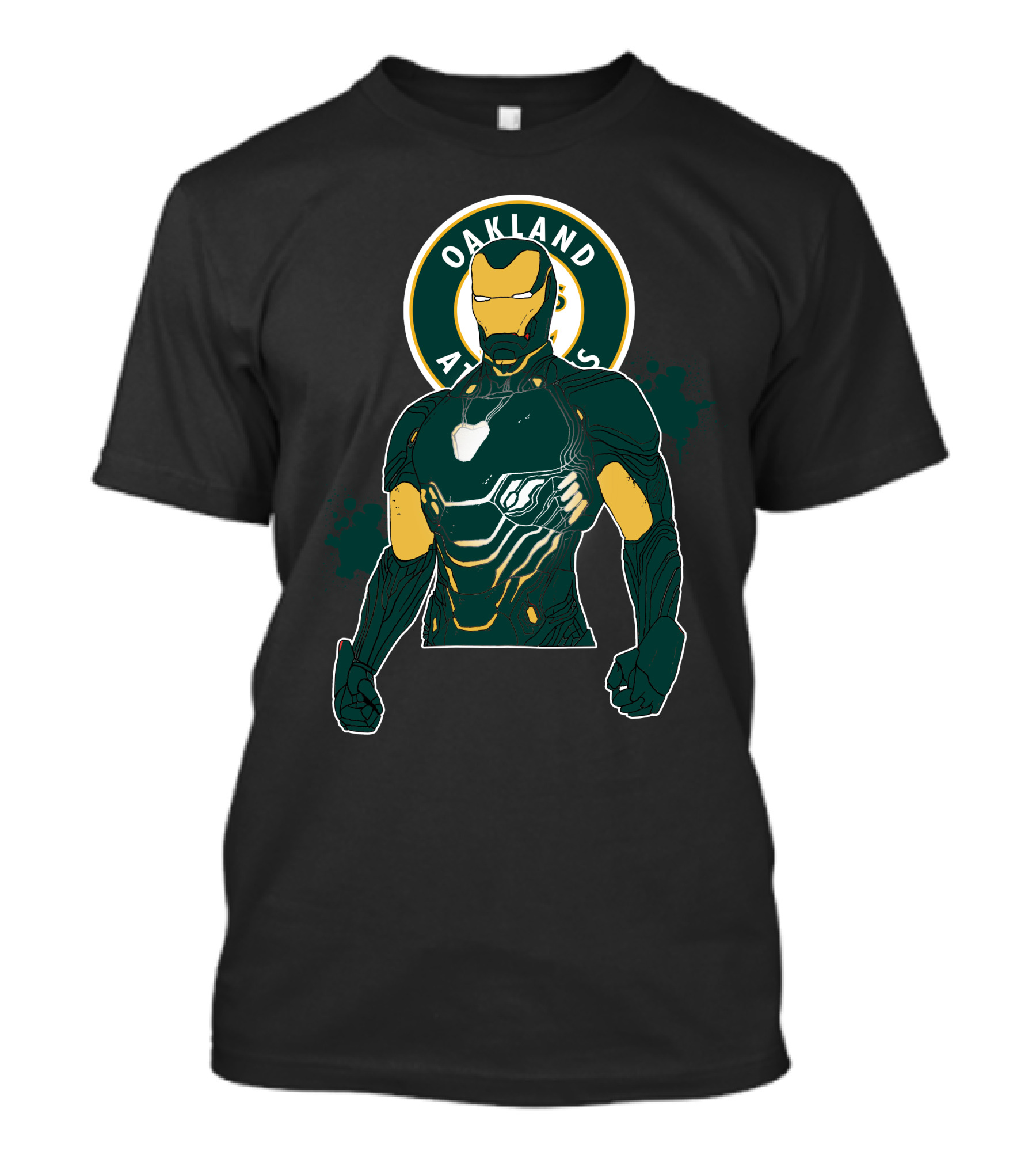 Iron Man Oakland Athletics Crossover T-Shirt