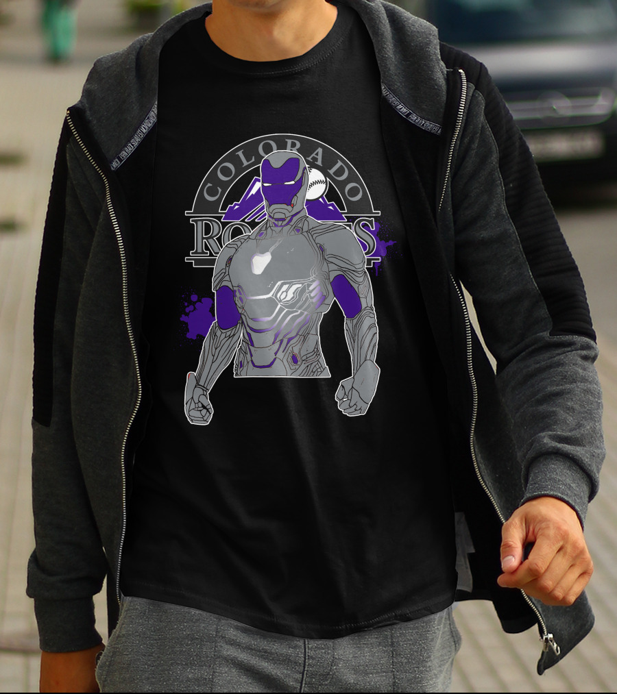 Colorado Rockies Iron Man Collaboration T-Shirt
