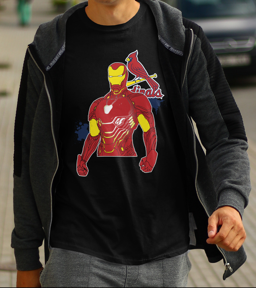 Iron Man St Louis Cardinals Crossover T-Shirt