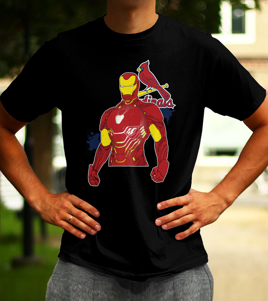 Iron Man St Louis Cardinals Crossover T-Shirt