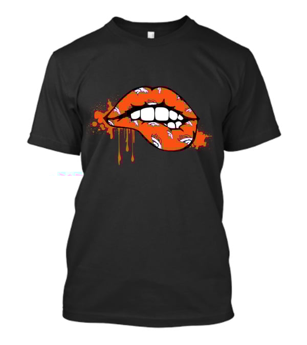 Dripping Lips Denver Broncos Style T-Shirt