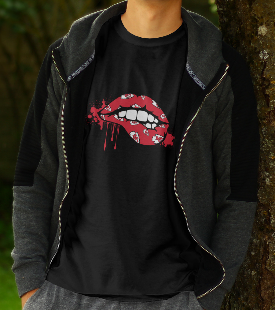 Dripping Lips Kansas City Chiefs T-Shirt