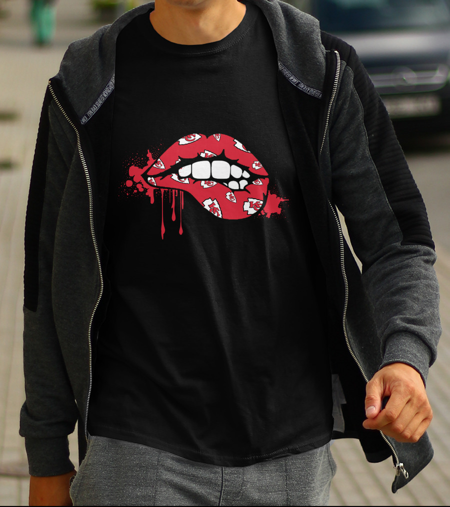 Dripping Lips Kansas City Chiefs T-Shirt