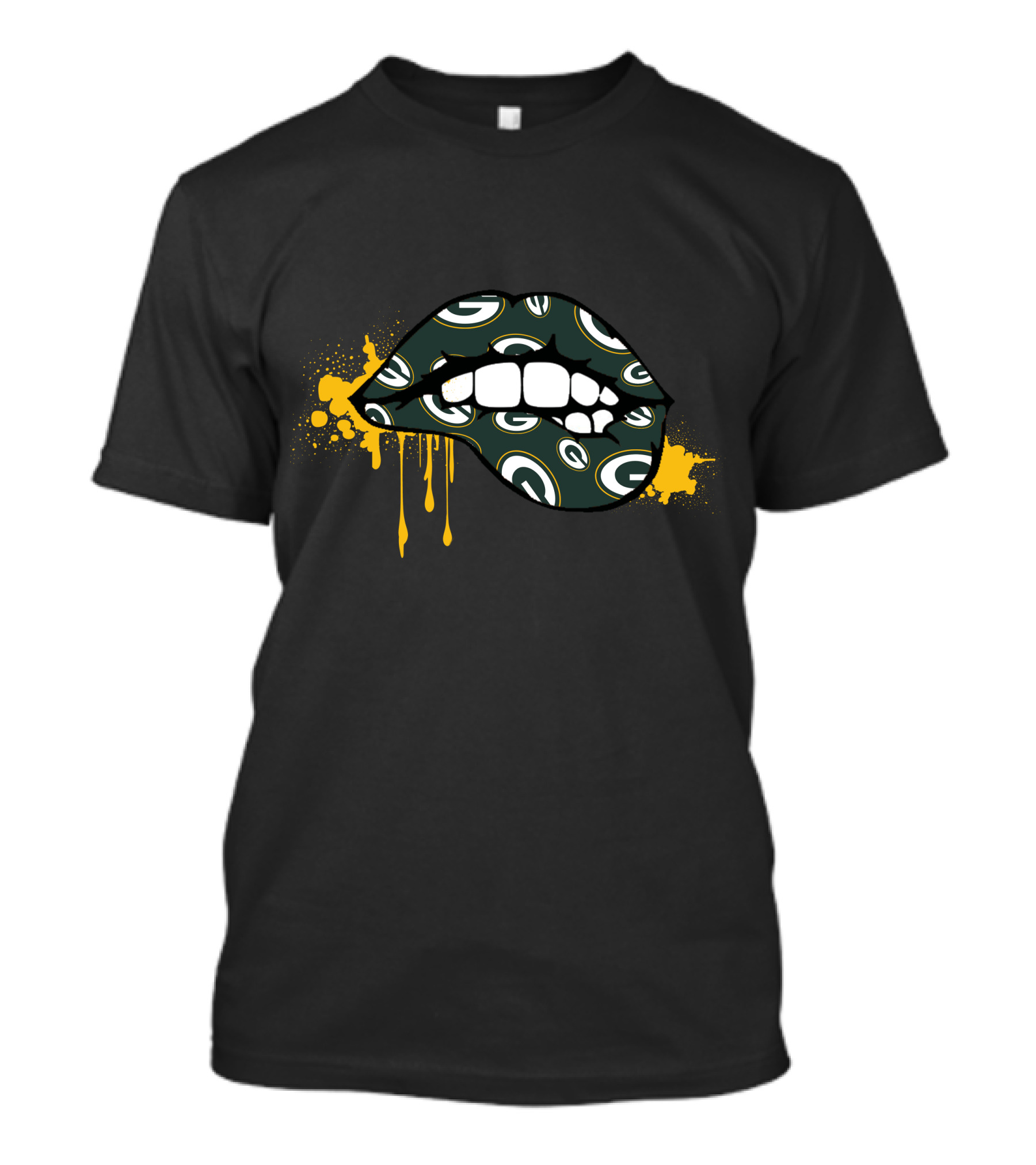 Dripping Lips Green Bay Packers T-Shirt