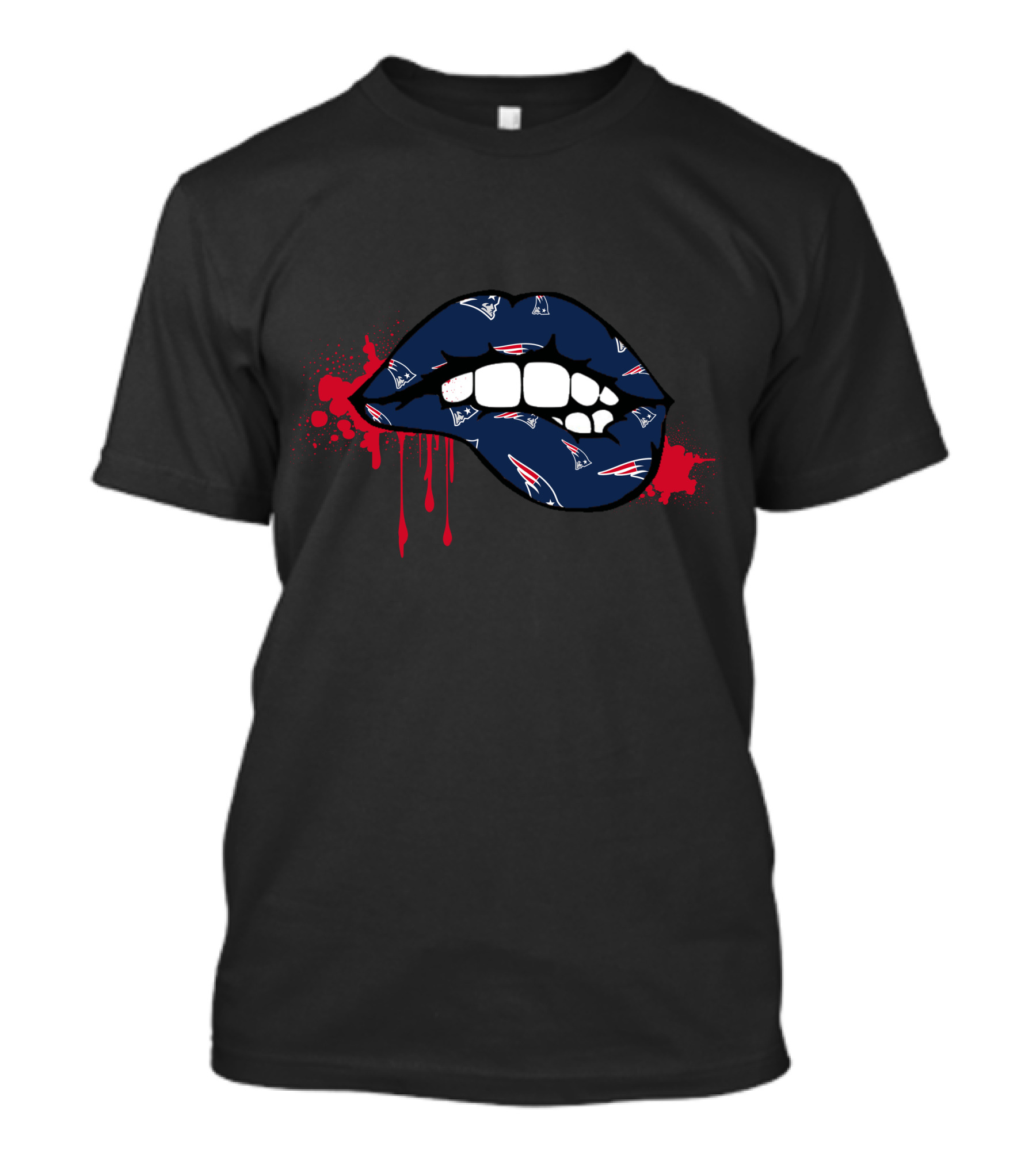 Dripping Lips New England Patriots T-Shirt