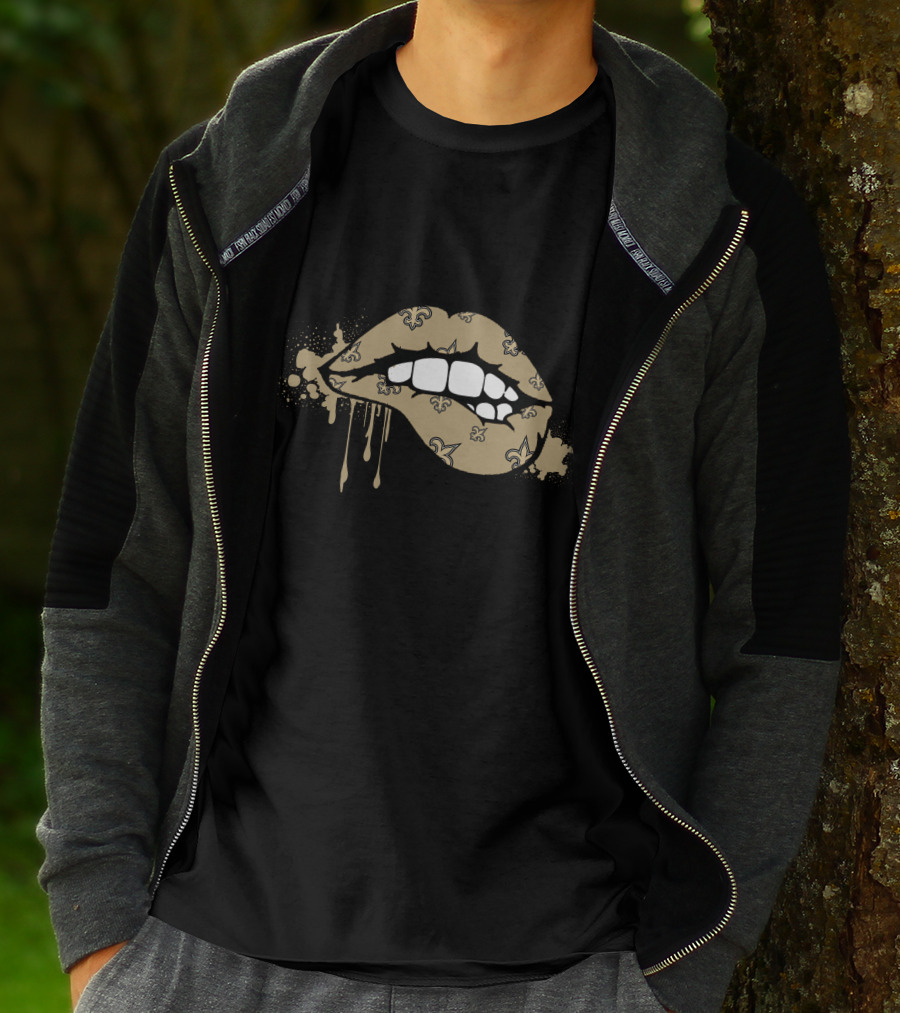 Dripping Lips Fleur-De-Lis Saints T-Shirt