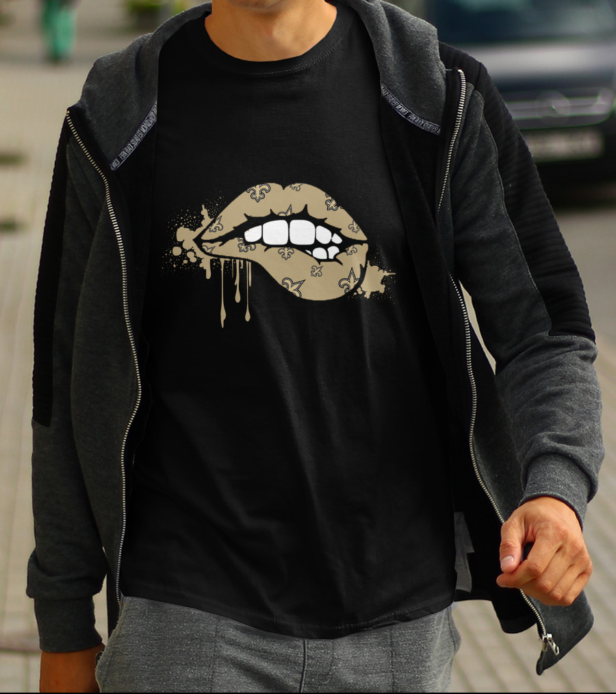 Dripping Lips Fleur-De-Lis Saints T-Shirt