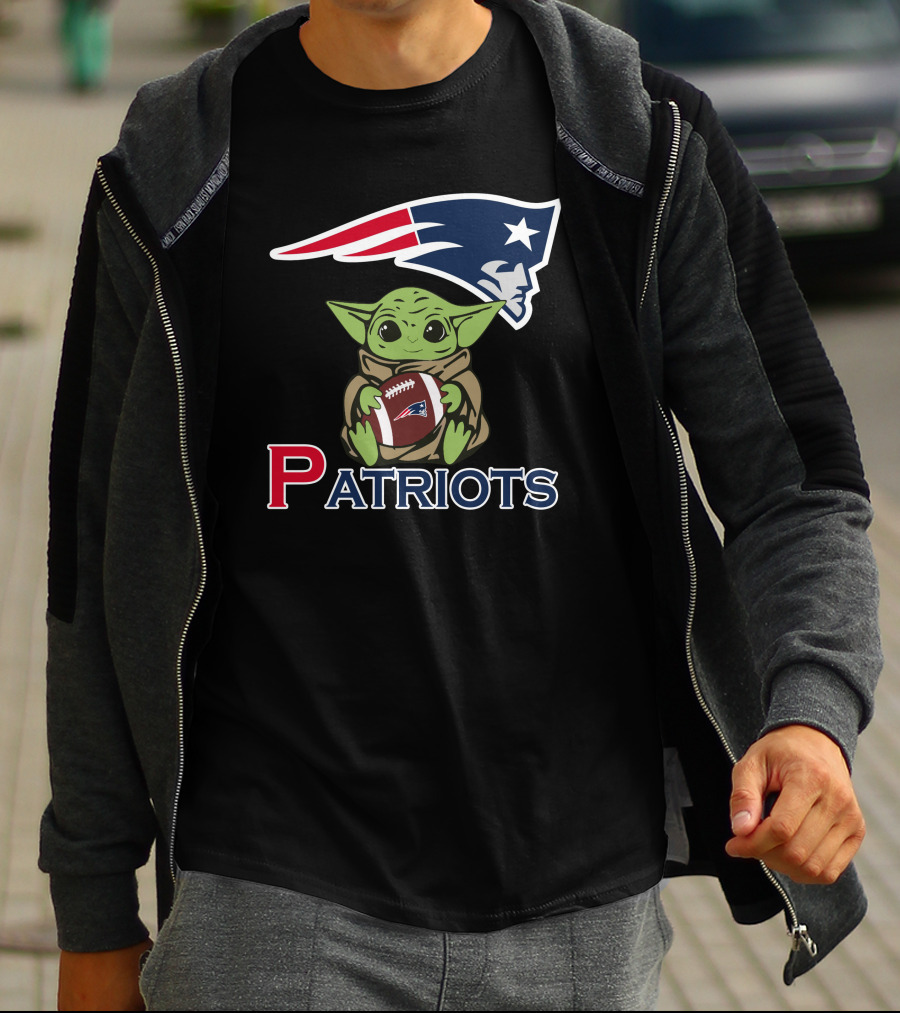 Patriots Baby Yoda Star Wars Patriots Football T-Shirt