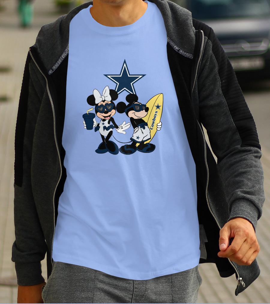 Cowboys Mickey Vacation Star Surfing T-Shirt