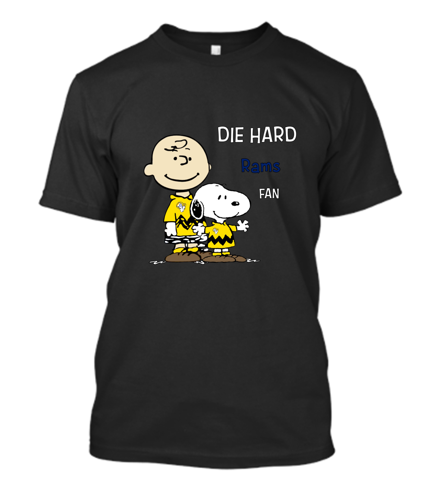 Die Hard Rams Fan Snoopy And Charlie Brown T-Shirt