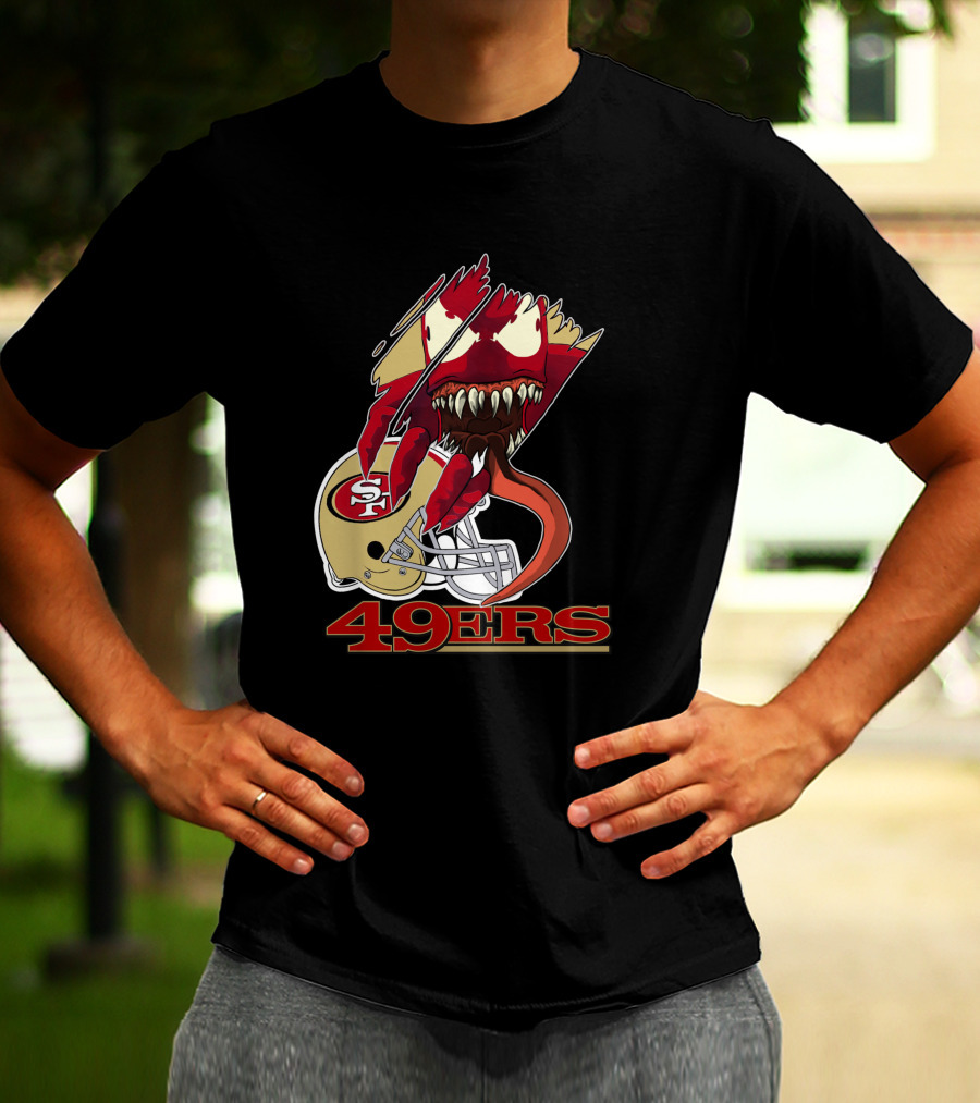 49ers Venomous Creature With San Francisco Helmet T-Shirt