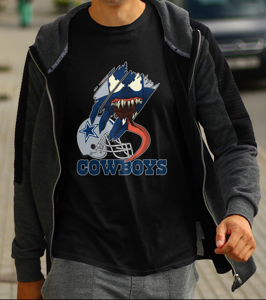 Cowboys Venom Dallas Football Mashup T-Shirt