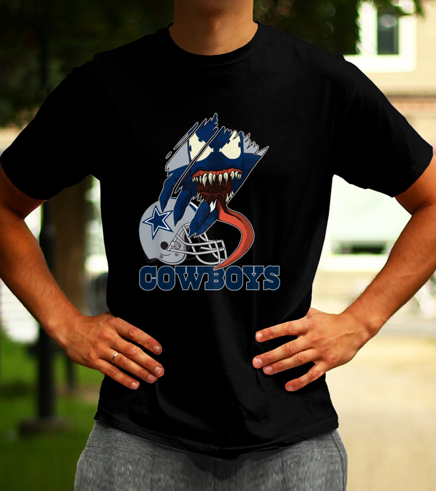 Cowboys Venom Dallas Football Mashup T-Shirt