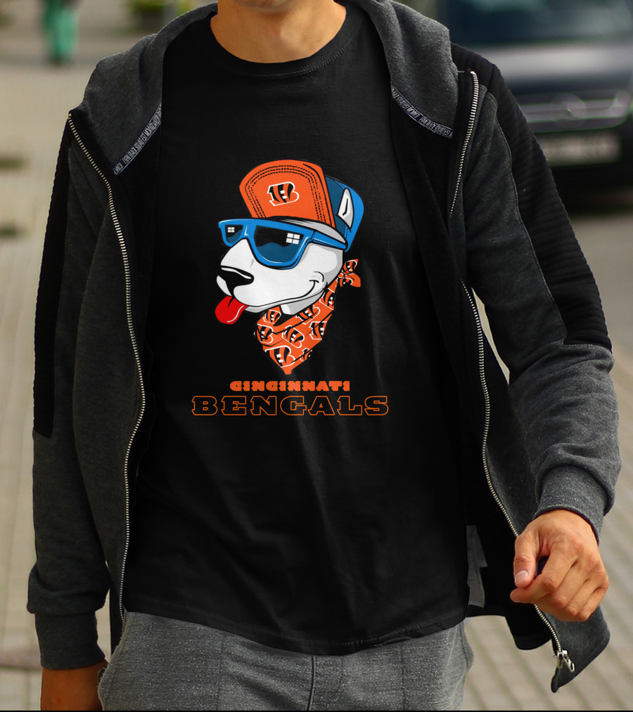 Cincinnati Bengals Bull Terrier T-Shirt