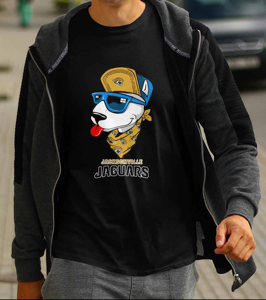 Jacksonville Jaguars Bull Terrier Fan T-Shirt