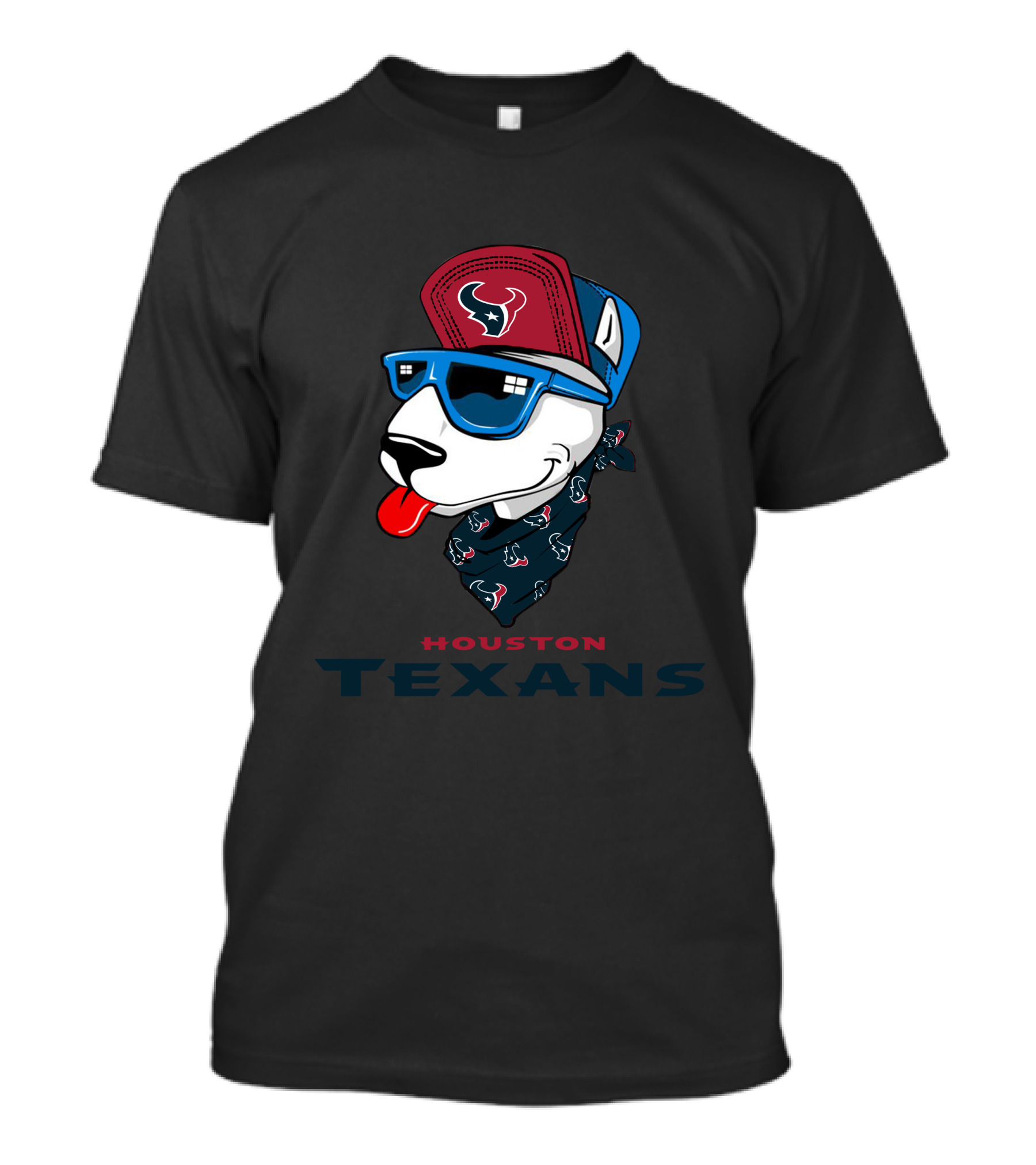 Houston Texans Bull Terrier T-Shirt