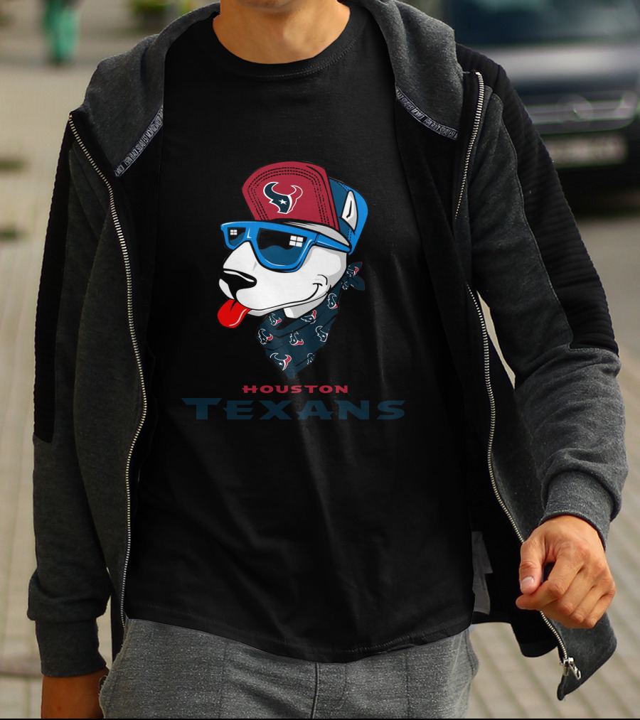 Houston Texans Bull Terrier T-Shirt