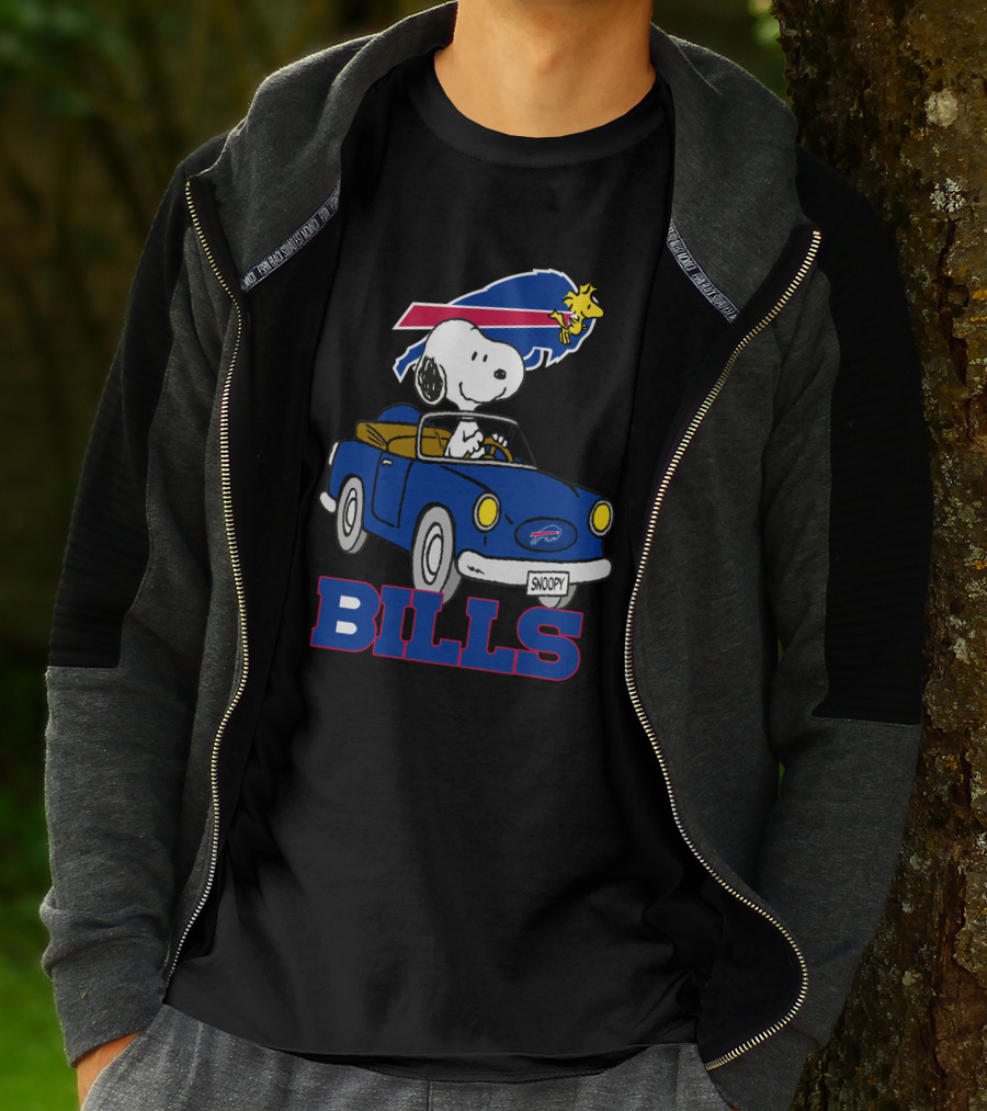 Buffalo Bills Snoopy Woodstocks Long Ride T-Shirt