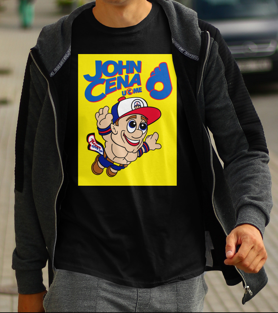 JOHN CENA NEVER GIVE UP U C ME Mario T-Shirt