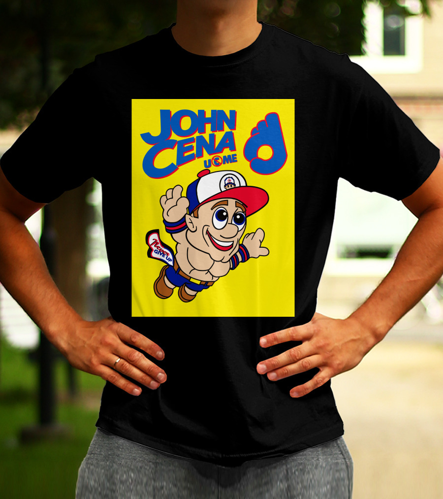 JOHN CENA NEVER GIVE UP U C ME Mario T-Shirt