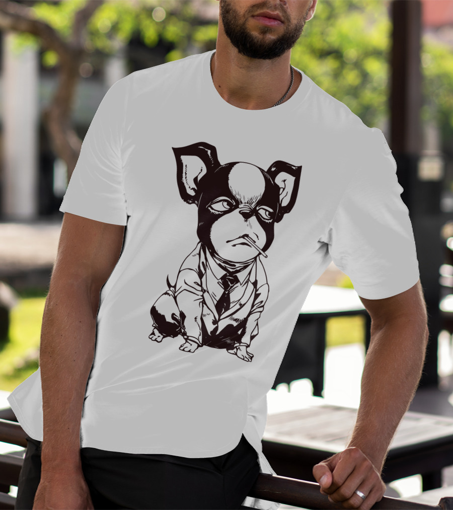 Iggy Jojo Bizarre Adventure Manga Character Dog In Suit T-Shirt