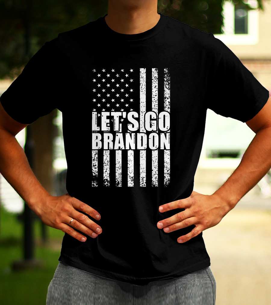 Let's Go Brandon American Flag Conservative T-Shirt