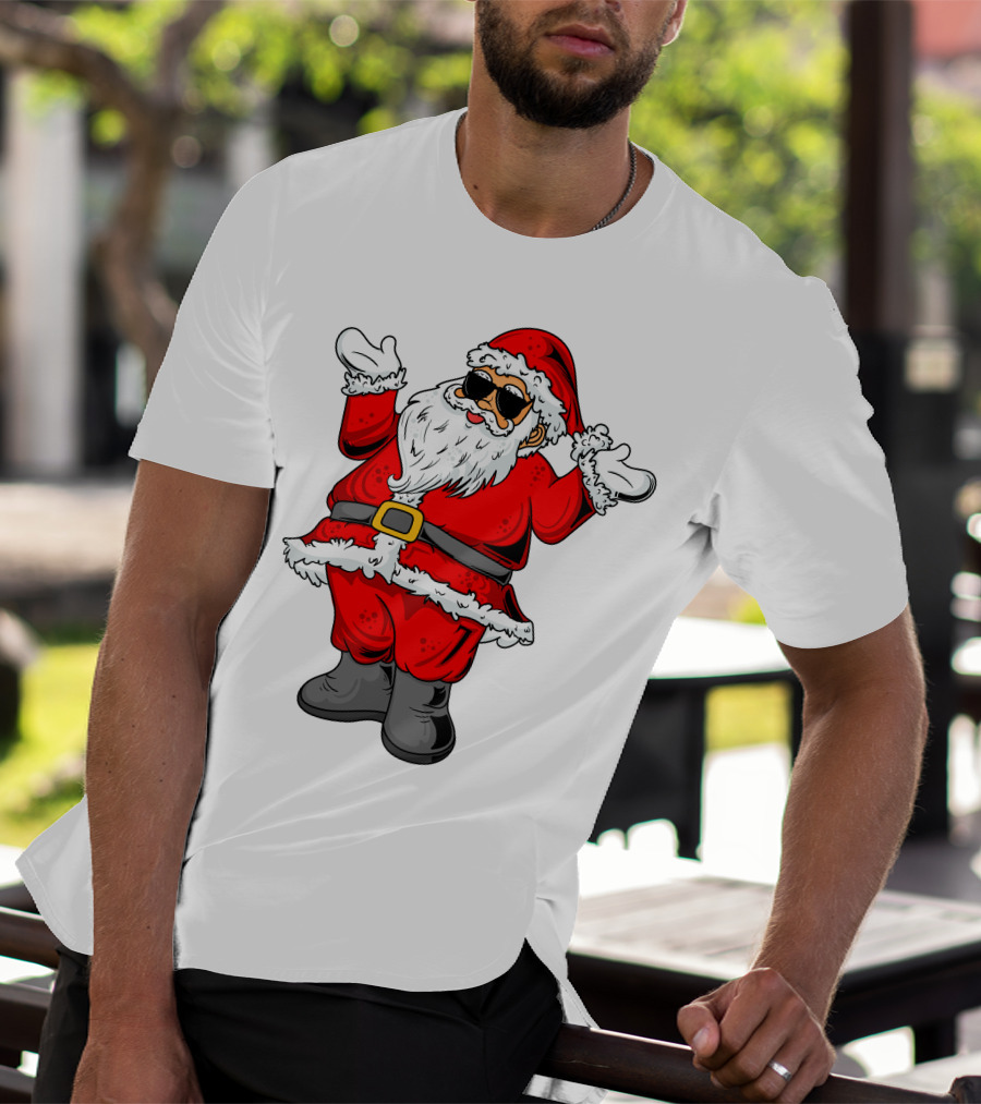 Santa Claus Wearing Cool Shades T-Shirt